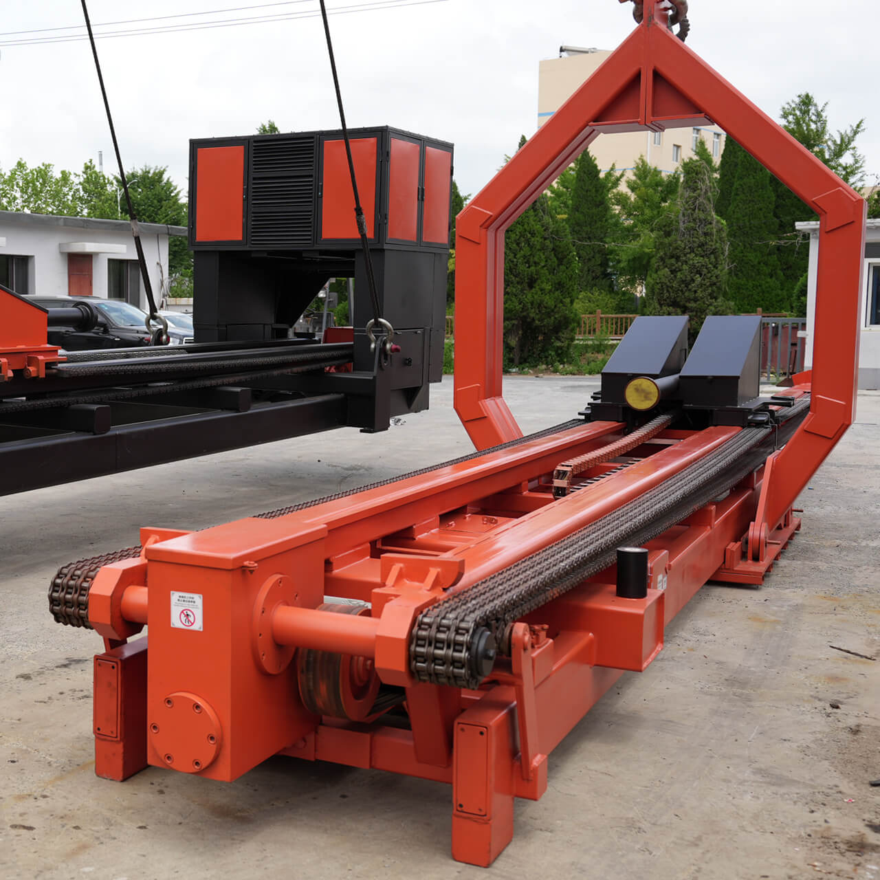 65 ton bundle extractor pulling tube bundle in petrochemical plant