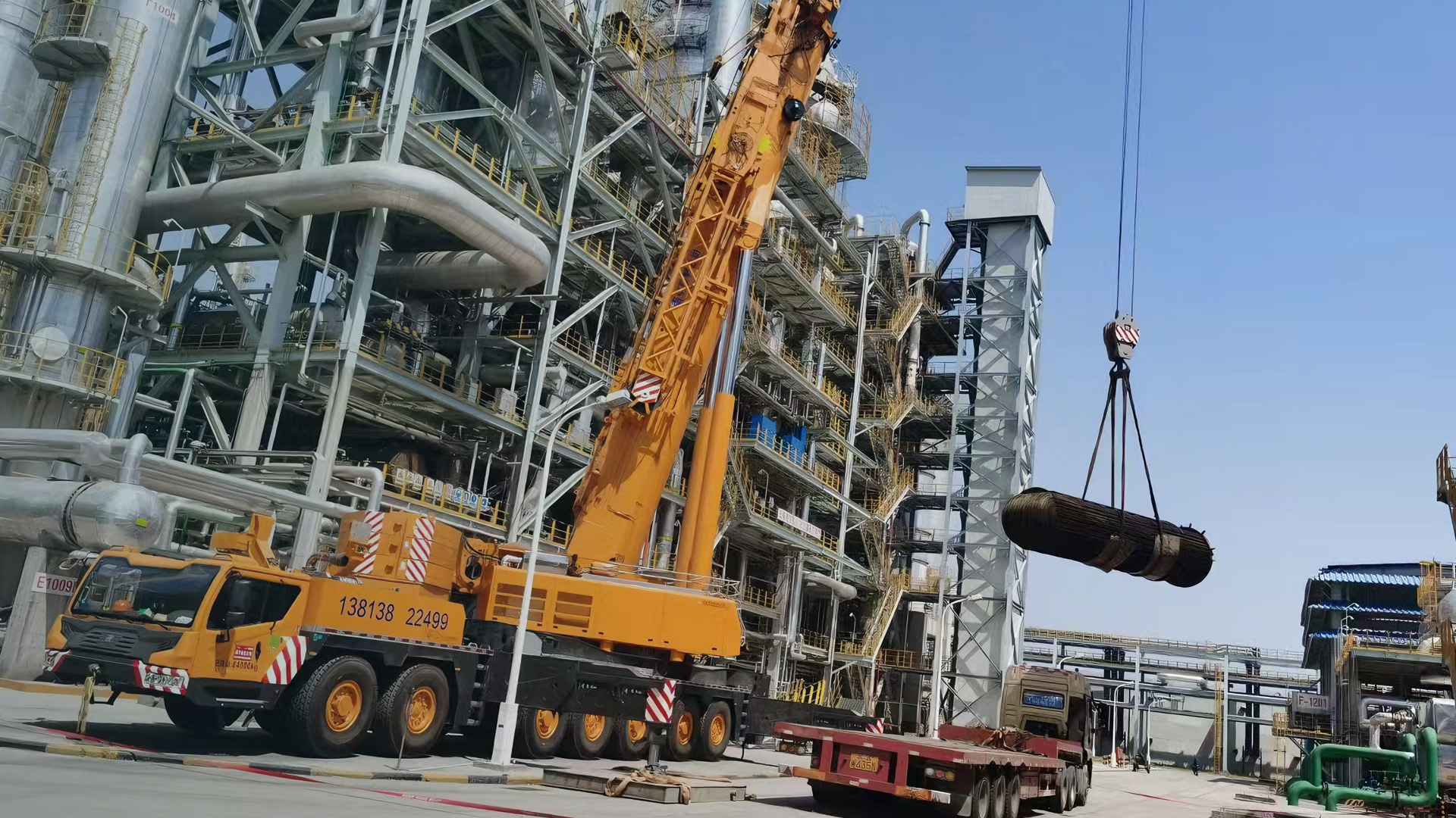 Offshore platform tube bundle work