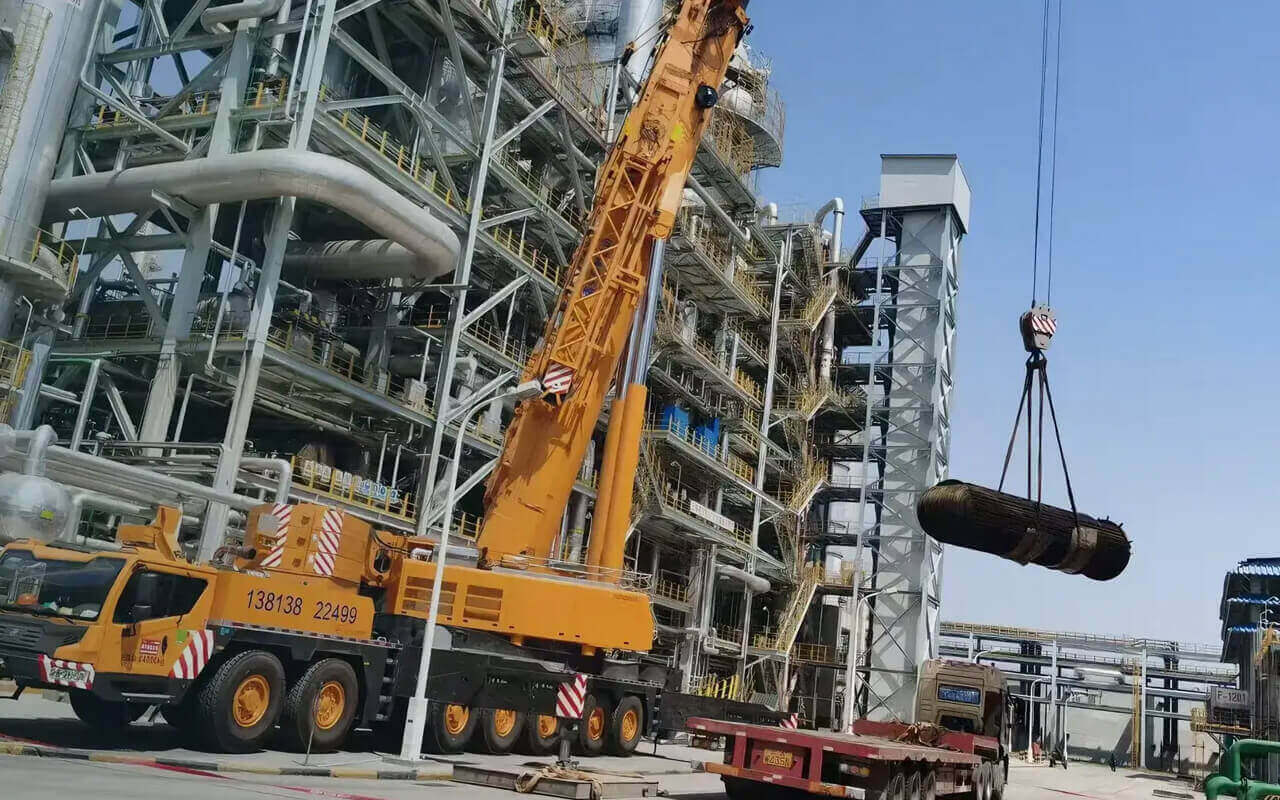 Offshore platform tube bundle work