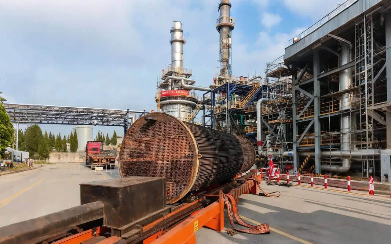 Refinery shutdown tube bundle extraction