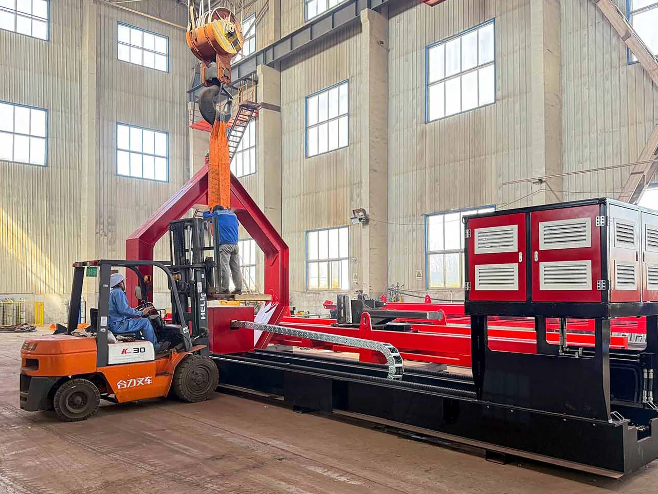 Qingwei BE100 diesel tube bundle extractor in the factory